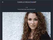 Tablet Screenshot of camillebeauchamp.com